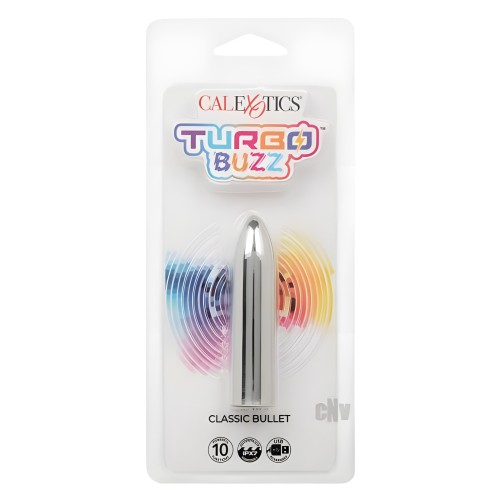 Bala Clásica Turbo Buzz Plateada - Vibrador Discreto