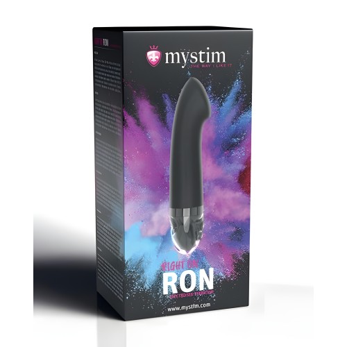 Mystim Right On Ron Estim G Vibrator - Black