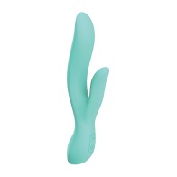 Vibrador Dual Wild Pop Vibe Molly Rabbit - Aqua