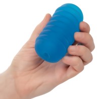 Pop Sock Ribbed Masturbator - Blue