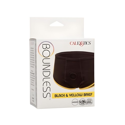 Boundless Boxer Brief - Black/Yellow L/XL