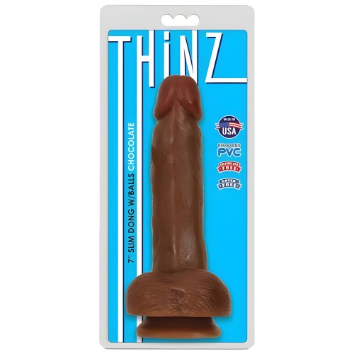 Curve Novelties Thinz 7 Slim Dong Chocolate