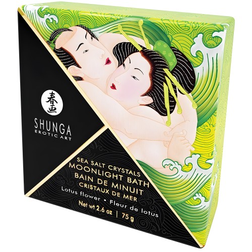 Shunga Moonlight Bath Sea Salt Crystals-Lotus Flower