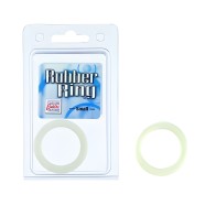 Small Rubber Cock Ring - White