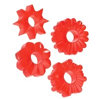 Anillos de Cock Básicos Esenciales 4pk Rojos