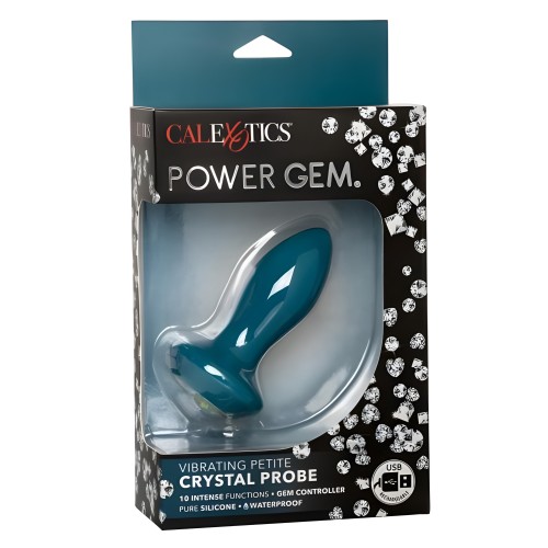 Power Gem Vibrating Petite Crystal Probe - Blue
