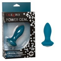 Power Gem Vibrating Petite Crystal Probe - Azul