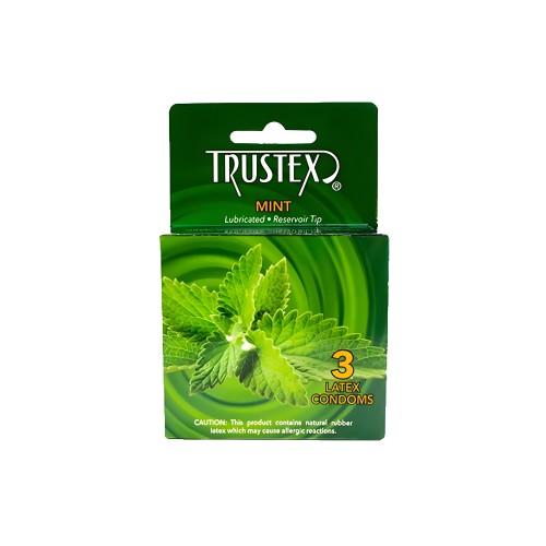 Trustex Flavored Lubricated Condoms - Mint