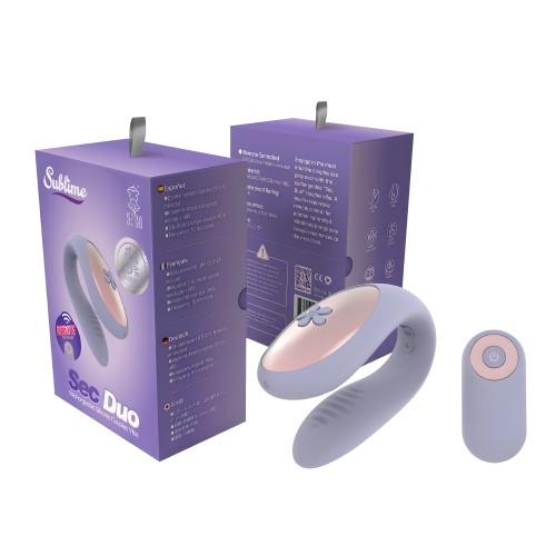 Sublime Sec Duo Vibrador Recargable para Parejas