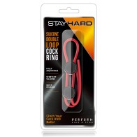Anillo para el Pene Stay Hard Silicone Double Loop