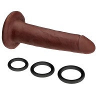 Cloud 9 Dual Density Real Touch Dildo - Brown