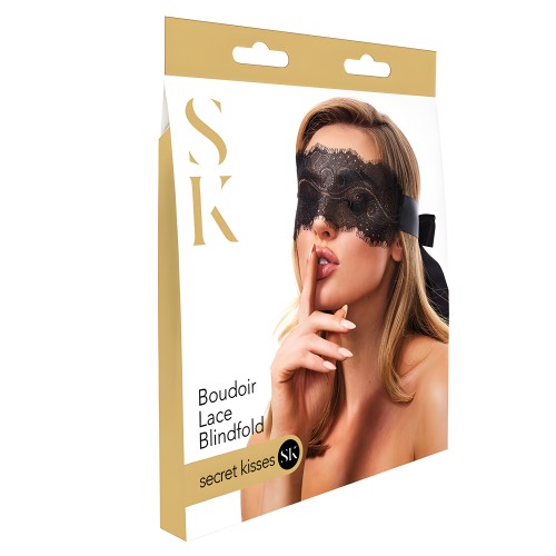 Secret Kisses Boudoir Lace Blindfold - Sensual