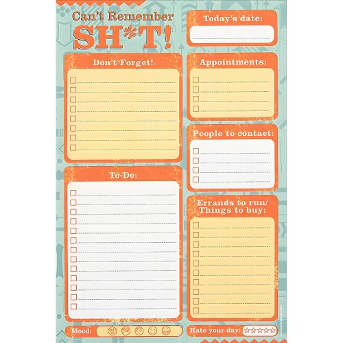 Bloc de Notas Can't Remember Shit