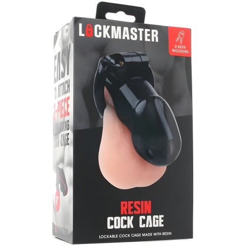 Jaula de Cock de Resina Lockmaster de 4" Negra