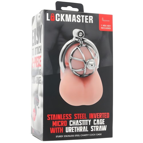 Lockmaster Stainless Steel Inverted Micro Chastity Cage