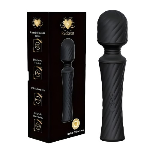Varita Poderosa Rockstar Negra - Masajeador Potente
