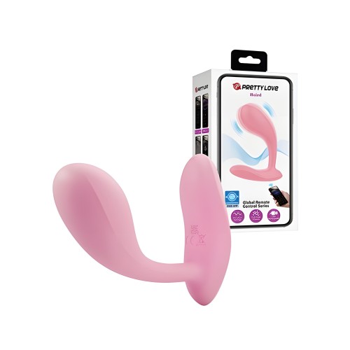 Pretty Love Baird Vibrating Butt Plug - Hot Pink