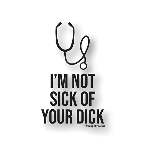 Sick Dick Naughty Sticker - Pack Of 3