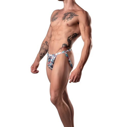 Tanga Tu Encaje o el Mío Rojo Blanco y Azul L/XL