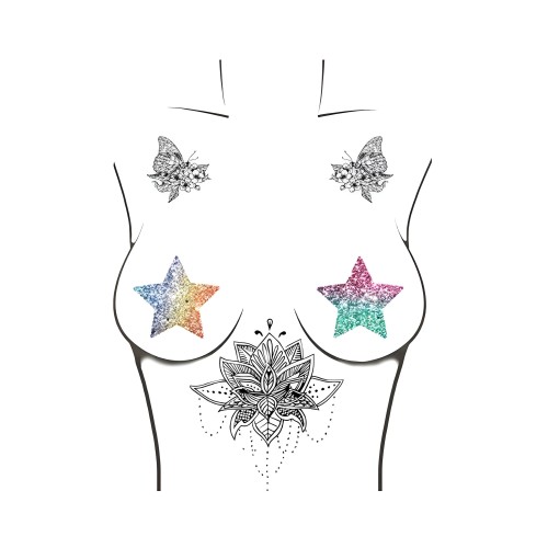 Neva Nude Pasty Starry Nights Glitter