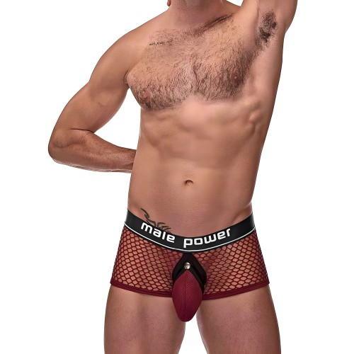 Cock Pit Net Mini Cock Ring Short - Medium - Burgundy