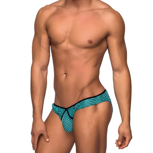 Mini Bikini Tranquil Abyss Verde Agua/Negro Pequeño