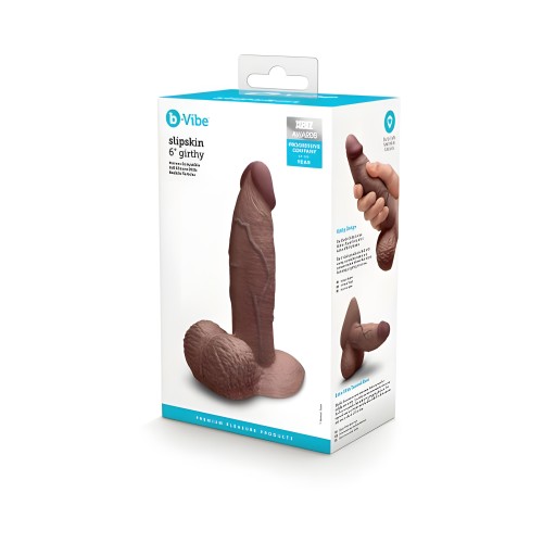 Dildo B-vibe Slipskin 6 Grueso Marrón