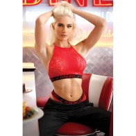 Top Halter de Encaje Extra Picante