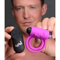 Remote Control Cock Ring & Bullet - Purple