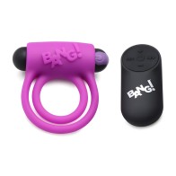 Remote Control Cock Ring & Bullet - Purple