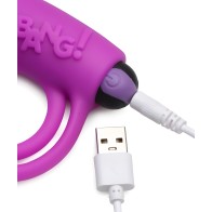 Remote Control Cock Ring & Bullet - Purple