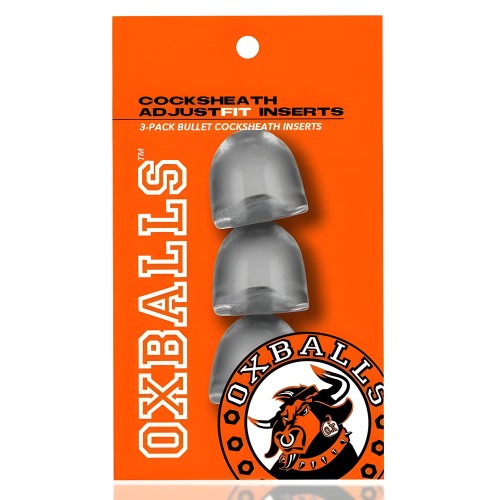 Oxballs Cocksheath Adjustfit Inserts - Pack Of 3 Clear