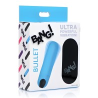 Bang! Vibrating Bullet W/ Remote - Blue