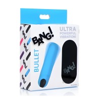 Bang! Vibrating Bullet W/ Remote - Blue