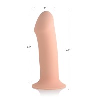 Dildo Fálico Squeezable Grueso - Beige