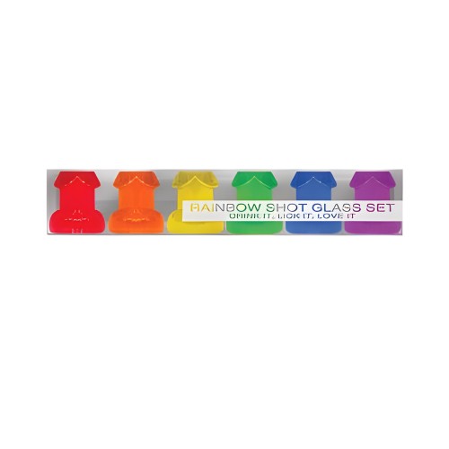 Rainbow Shot Glass Set