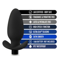 Blush Anal Adventures Platinum Silicone Saddle Plug - Black