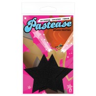 Rockstar Black Glitter Star Pasties O/S