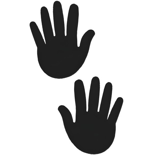 Pasties Negros Hands - O/S