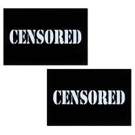 Pasties Censurados Bar Negros O/S