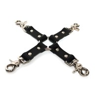 Hog Tie de Cuero Negro