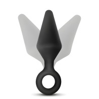 Blush Anal Adventures Platinum Silicone Loop Plug - Small Black