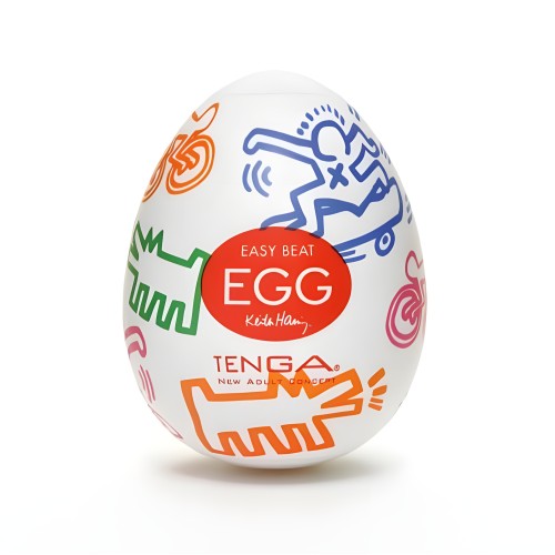 Tenga Keith Haring Easy Beat Egg - Estimulación Emocionante