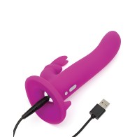 Lovehoney Happy Rabbit Vibrating Strap-On Harness Set - Purple