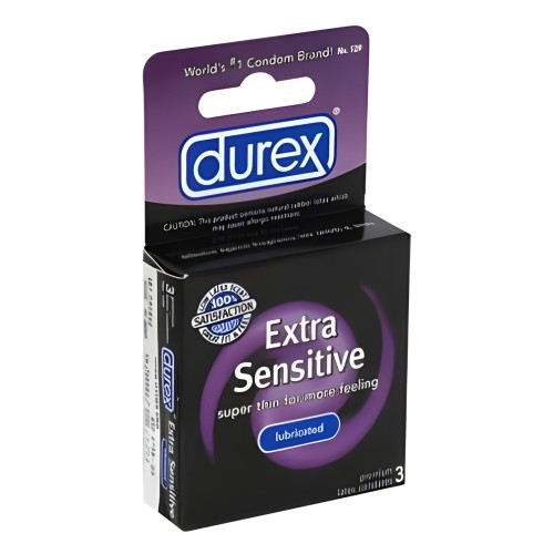 Durex Extra Sensative Lubricated Condoms - 3 Pack