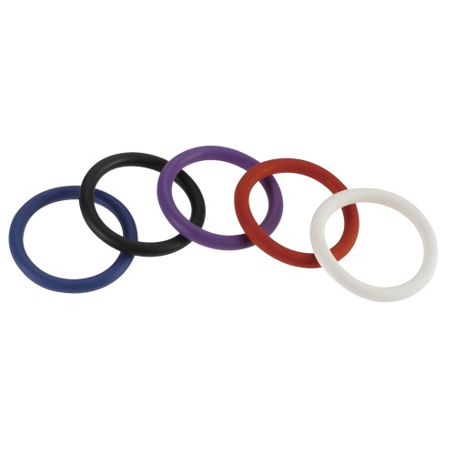 Spartacus Nitrile Cock Rings 5 Pack