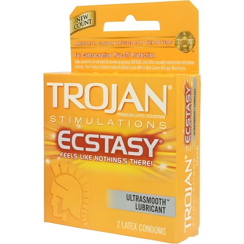 Trojan Ultra Ribbed Ecstasy Condoms