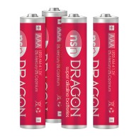 Dragon Alkaline Batteries Size AAA 4 Pack