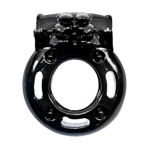 The Macho Stallions Vibrating Cock Ring (black)