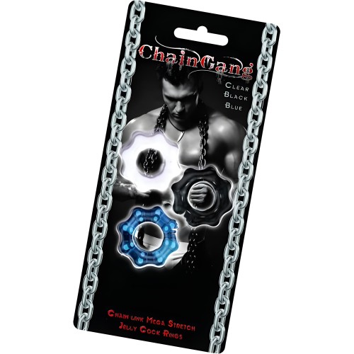 Chain Gang Cock Rings - Assorted 3 Pack